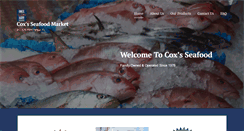 Desktop Screenshot of coxseafoodmarket.com